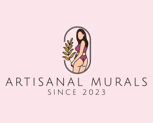 Female Underwear Model logo design