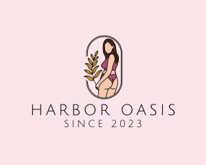 Female Underwear Model logo design