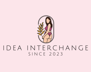 Female Underwear Model logo design