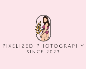 Female Underwear Model logo design