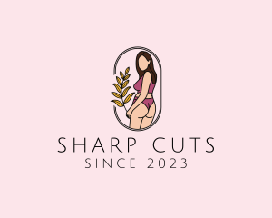 Female Underwear Model logo design