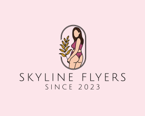 Female Underwear Model logo design