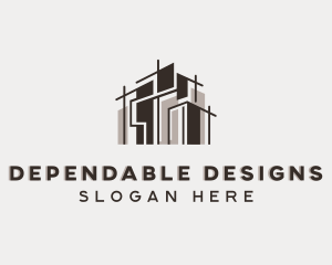 Structure Building Architect logo design