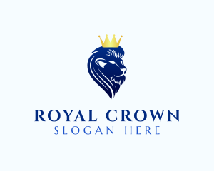 Royal Lion Crown logo design