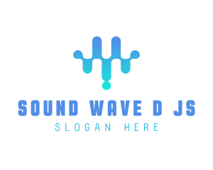 Modern Sound Wave Beat logo design