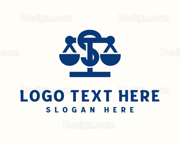 Legal Justice Letter S Logo