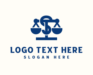 Legal Justice Letter S logo