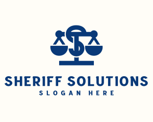 Legal Justice Letter S logo design