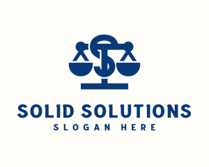 Legal Justice Letter S logo design