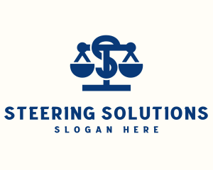 Legal Justice Letter S logo design