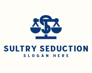 Legal Justice Letter S logo design