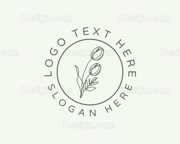 Flower Plant Garden Logo