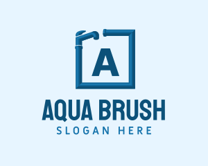 Faucet Plumbing Pipe logo design