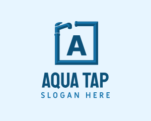 Faucet Plumbing Pipe logo design