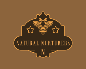 Organic Honey Bee logo design