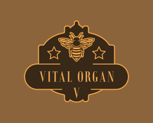 Organic Honey Bee logo design