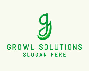 Herb Gardening Letter G  logo design