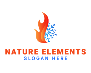 Snow Fire Thermal logo design