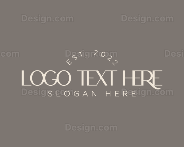 Elegant Lifestyle Wordmark Logo