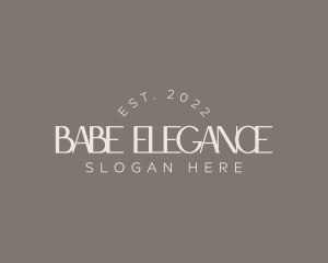 Elegant Lifestyle Wordmark logo design