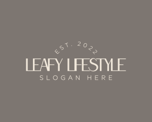 Elegant Lifestyle Wordmark logo design