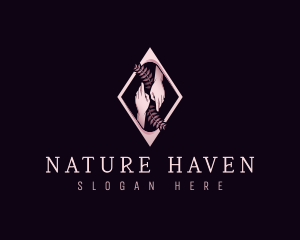 Nature Beauty Hand logo design