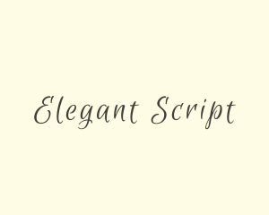 Fancy Script Business logo design