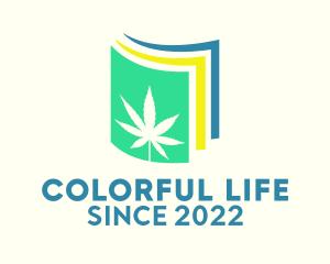 Colorful Marijuana Paper  logo design