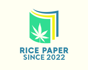 Colorful Marijuana Paper  logo design