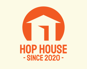 Orange House Listing logo design