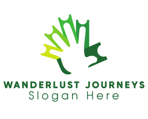 Green Ticket Hand Logo