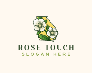 Georgia Cherokee Rose logo