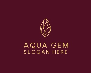 Minimalist Gem Stone  logo design