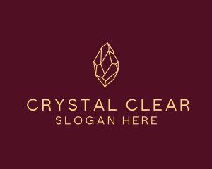 Minimalist Gem Stone  logo design