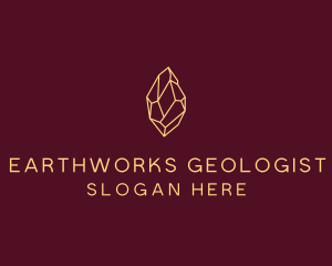 Minimalist Gem Stone  logo design