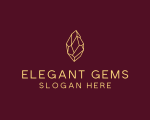 Minimalist Gem Stone  logo design