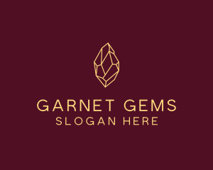 Minimalist Gem Stone  logo design