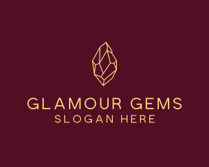 Minimalist Gem Stone  logo design