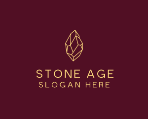 Minimalist Gem Stone  logo design