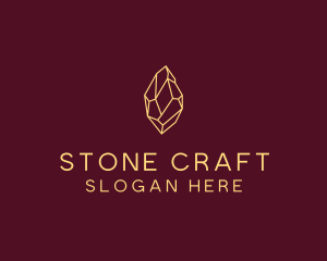 Minimalist Gem Stone  logo design