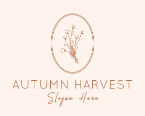 Natural Autumn Flower logo