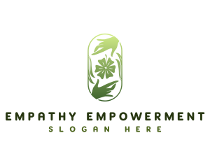 Floral Hands Care logo design