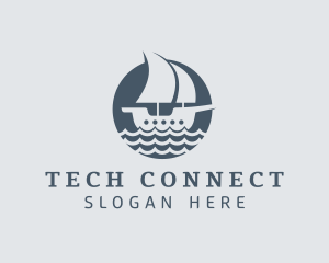Ocean Galleon Ship  logo