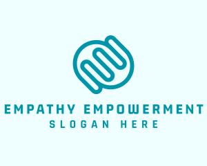 Charity Hands Letter E  logo design