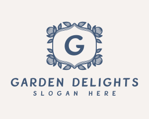 Classic Floral Wreath logo design