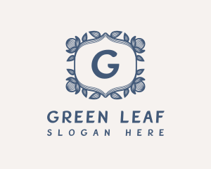 Classic Floral Wreath logo design