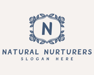 Classic Floral Wreath logo design