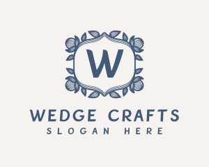 Classic Floral Wreath logo design