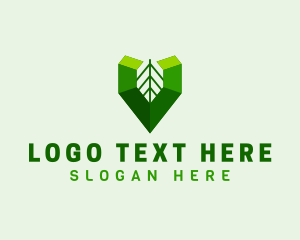 Organic Eco Leaf Logo