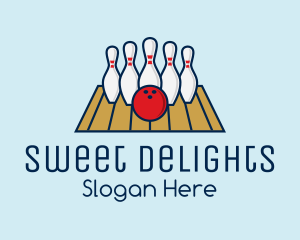 Modern Bowling Game Logo